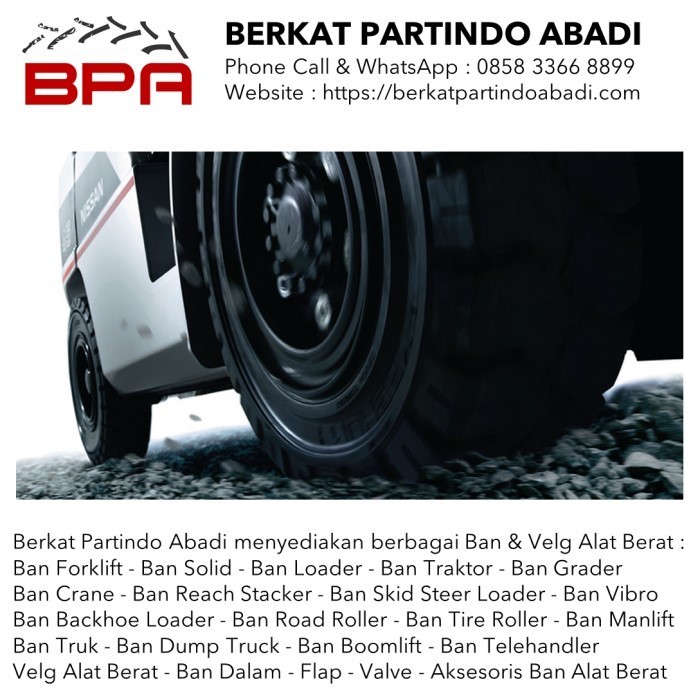 Ban Forklift - Ban Solid Forklift - Berkat Partindo Abadi Gercep