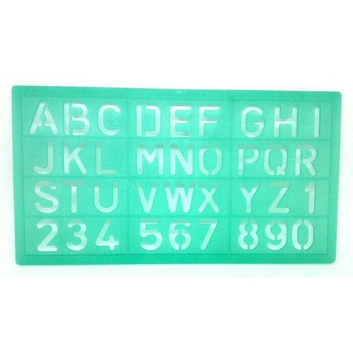 

HOT SALE! Penggaris HURUF&ANGKA/Lettering stencils LINEX 30 mm