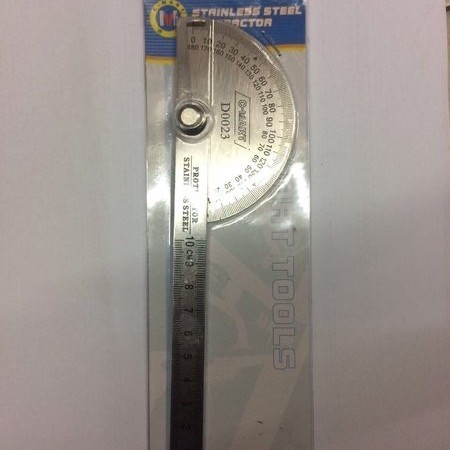 

TERLARIS! Penggaris Protector Stanless Steel Busur Derajat C-mart Taiwan ORI