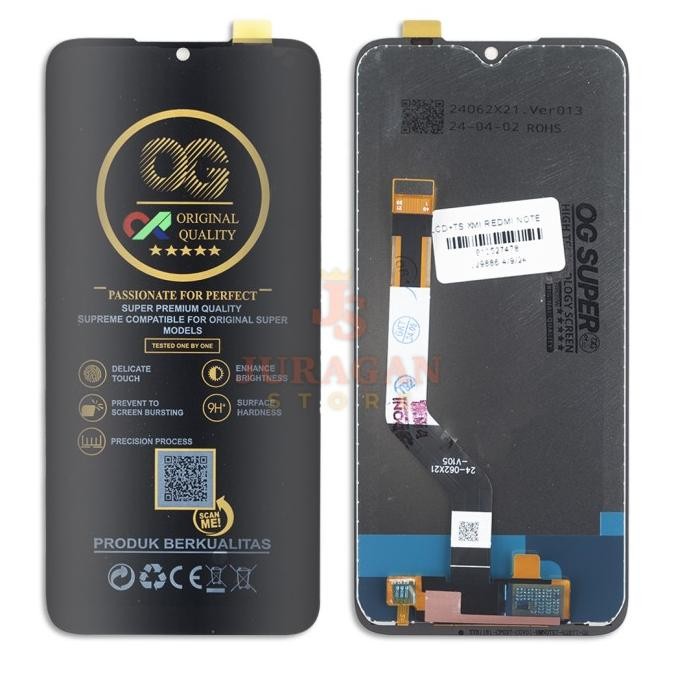 LCD TOUCHSCREEN XIAOMI REDMI NOTE 7 - LCD REDMI NOTE 7 PRO - NOTE 7S COMPLETE ORIGINAL