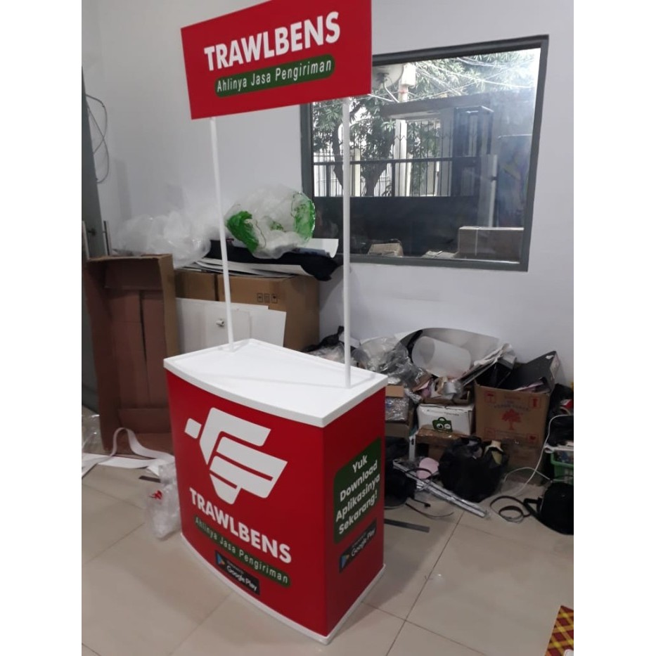 HOT SALE hanya cetak stiker vinyl event desk pasang sendiri