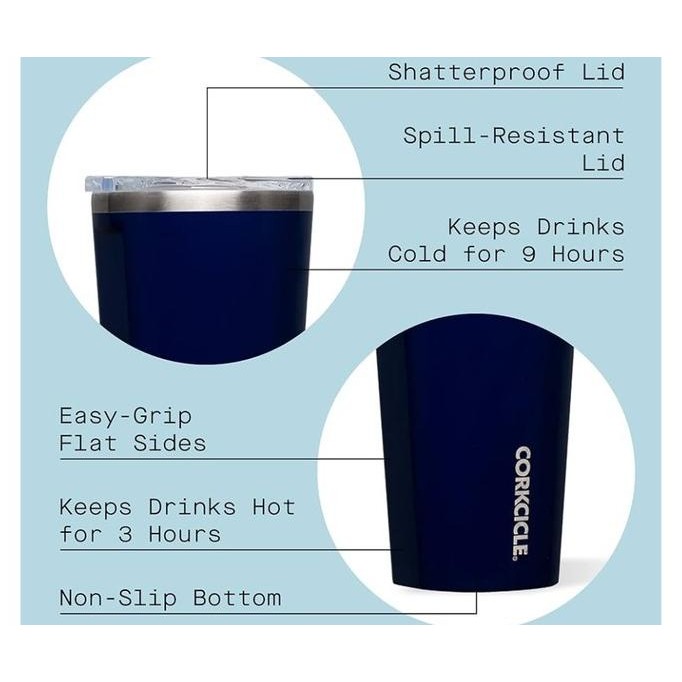 Promo Corkcicle Tumbler 16Oz / 475 Ml Gunmetal