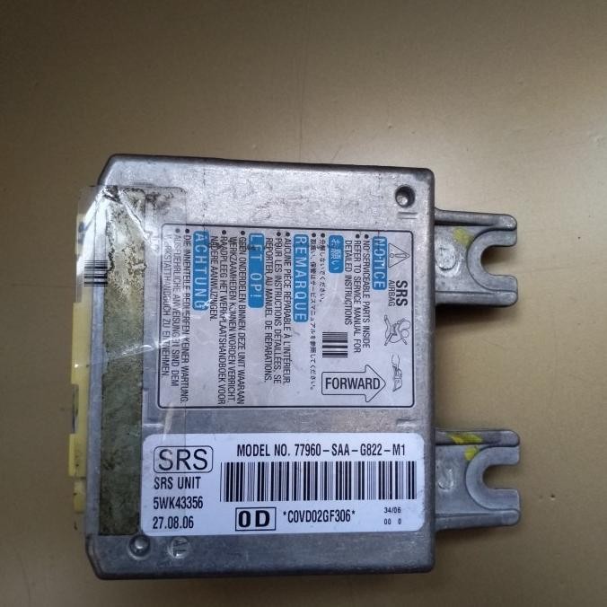 SRS MODUL MODULE AIRBAG jazz 77960 SAA G822 ASLI [ CMS ]