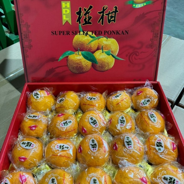 

Jeruk Ponkam HDL Isi 40 Jeruk Ponkam Sweet Spesial Gift Box Imlek