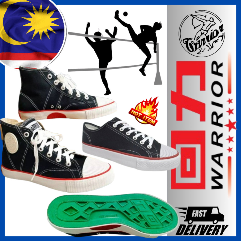 WARRIOR / Sepatu Takraw Warrior / Sepatu Sepak Takraw / Sepatu Nanyang / Sepatu Kanvas / Low Cut |Gr