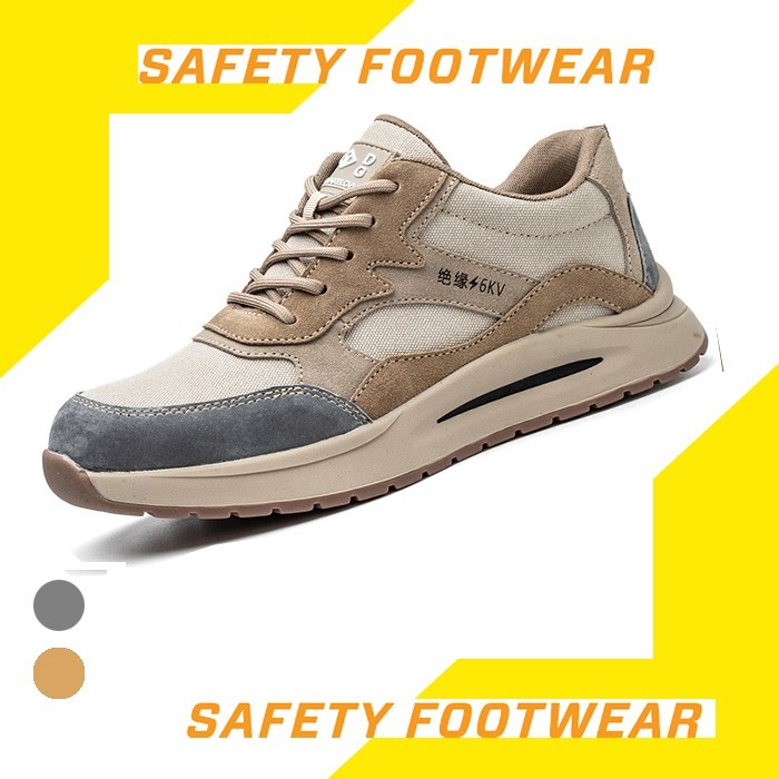 Sepatu Safety Ujung Besi Sporty Safety Shoes Anti Paku Murah