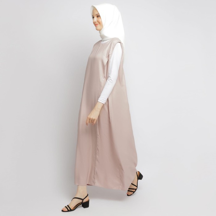 Baju Dress Inner Busui Wanita - Emikoawa Sleeveless Tanpa Lengan