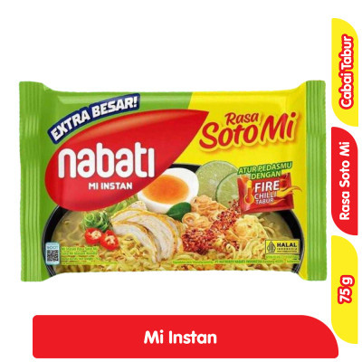 

Nabati Mi Instan Kuah Soto Mi 75 g