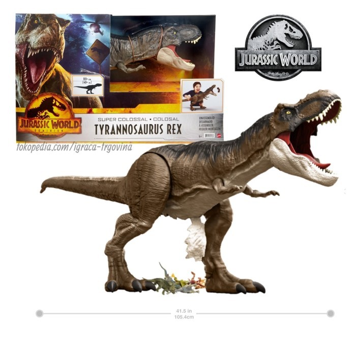 Jurassic World Tyrannosaurus Dominion Super Colossal Mattel Original
