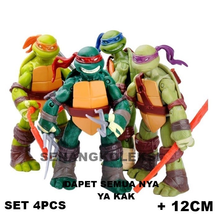 Figure Ninja Turtles Set isi 4 Mainan Kura Kura Ninja TMNT