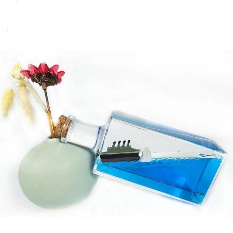 Titanic dan Black Pearl Bajak laut Botol bottle hiasan kapal