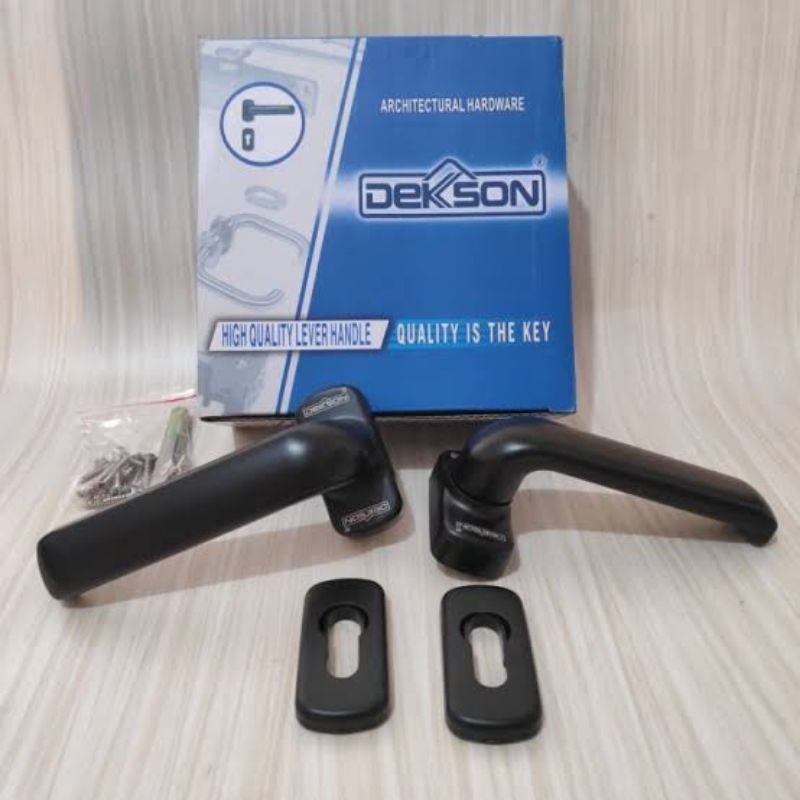 Handel Pintu Coating Dekkson LHR 0816 Only Lever Handle Roses 816 Dekson Coklat Hitam Putih