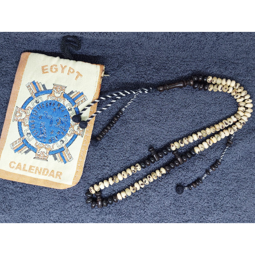 TASBIH OUD SOLIB MIX ABANUS PIPIH TASBIH KAYU OUD SHOLIB MIX ABANOS PIPIH TASBIH OUD SALIB SIZE 8 MM