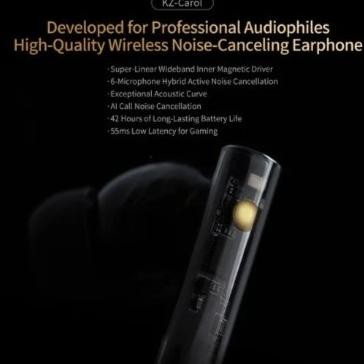 Sale Kz Carol Bluetooth Earphone Tws Bluetooth 5.3 Mic Active Noise Cancelling Earphone