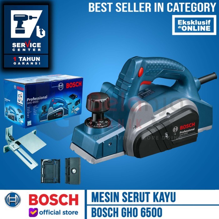 DISKON BOSCH MESIN SERUT KAYU KETAM GHO 6500 PLANNER BLADE MESIN SUGU 650WATT