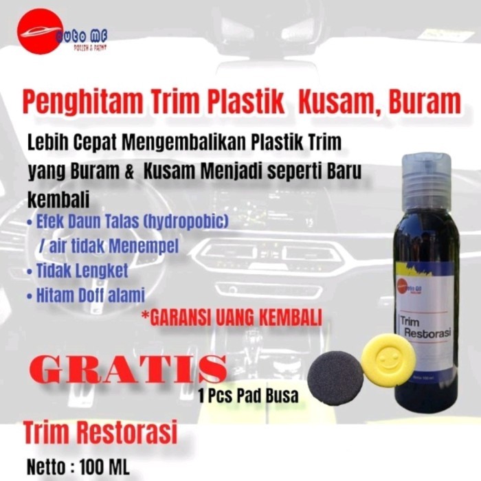 Penghitam Plastik Doff Permanen Mobil Motor Penghitam Interior mobil