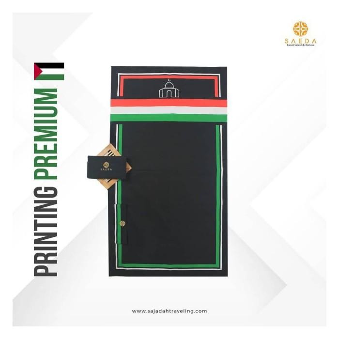 Saeda - Sajadah Travel Waterproof Printing  Anti Air Alas Antislip | Sajadah Traveling Anti Slip Ter