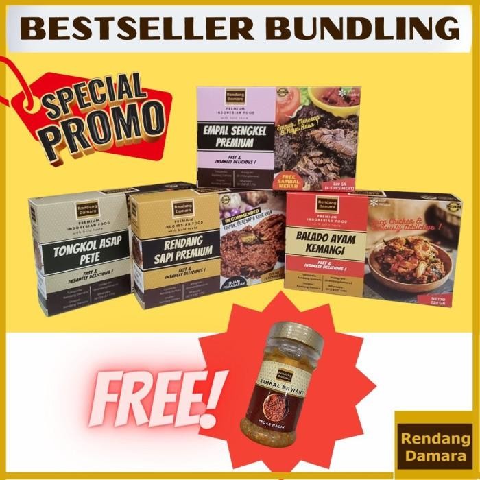 

Promo Bundling Frozen Food Bestseller Rendang Damara Terlaris Termurah 100 % Original