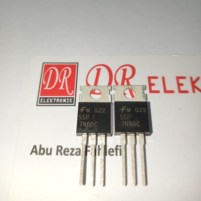 MOSFET 7N60 Power Fet 7A 600v Transistor 600volt Mospet Pet Tr