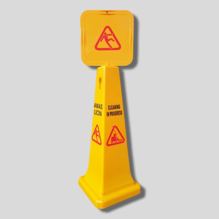 WARNING SIGN / WET FLOOR SIGN CONE KERUCUT BESAR PAPAN LICIN