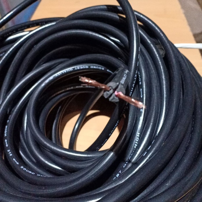 KABEL SERABUT HITAM 2X1.5 (1 Rol ) / KABEL HYO 2X1.5 HITAM