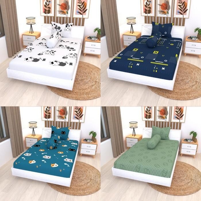 Valenita - Sprei Set Duo 2In1 140X200 B2 Terlaris 100 % Original