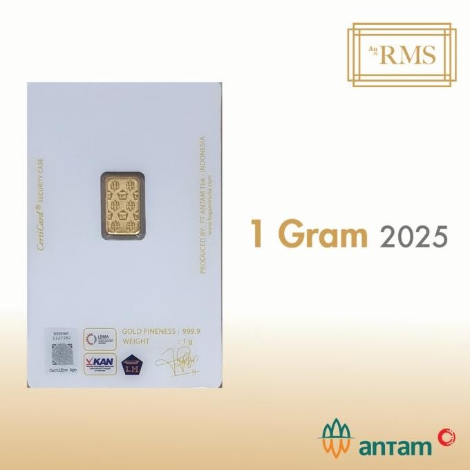 1 GR (GRAM) LOGAM MULIA/LOGAM MULIA ANTAM/LM/EMAS ANTAM BERSERTIFIKAT