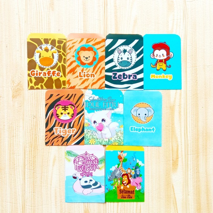 

Amplop Angpau Uang Lebaran Kartun Profesi 1 Set Isi 10 Pcs