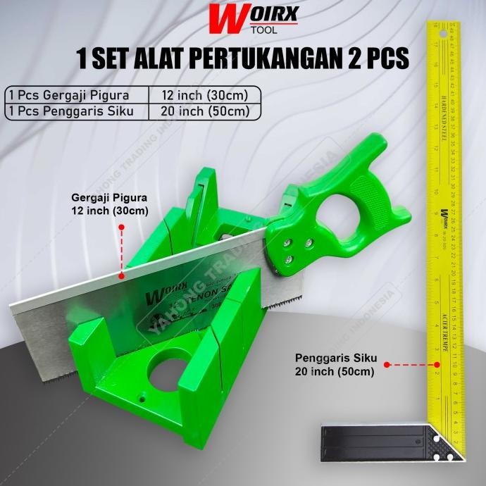 

1 Set Alat Pertukangan Gergaji Pigura Penggaris Siku Original Dan Terpercaya