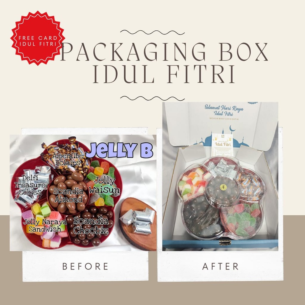 

Paket Coklat Delfi Jelly Toples Bunga /Paket Cokelat Lebaran Murah / Hamperes Lebaran Mix Jelly B