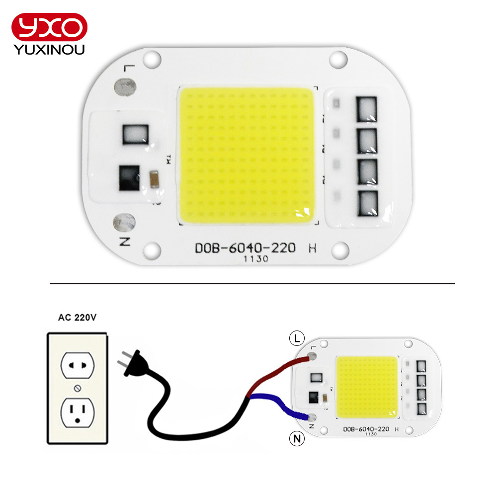 Driverss LED COB Chip AC 220V 20W 30W 50W L Beads