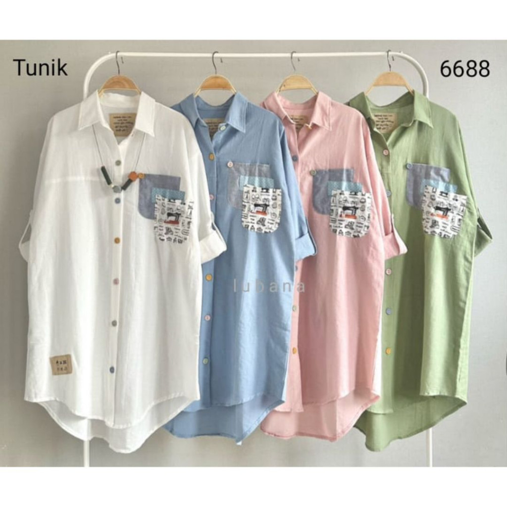 Tunik Wanita Trendy Kekinian Lubana #6688
