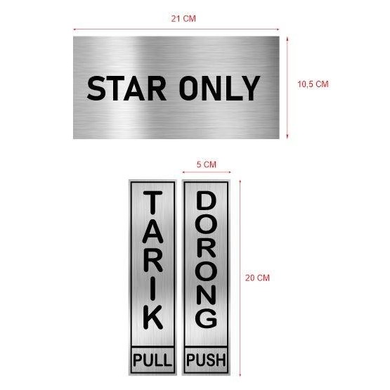 Plat Nama Stainless, Plat Etching, Plat Grafir Terbaru 100 % Original