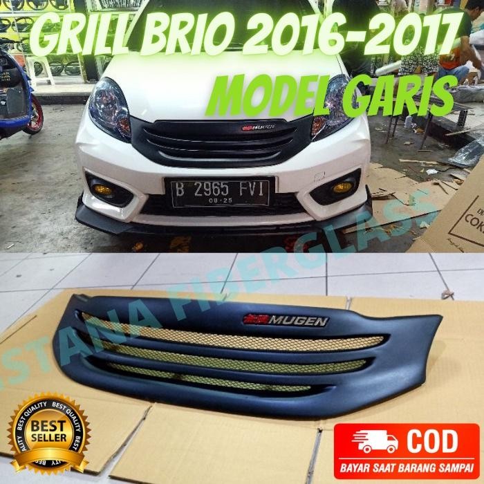 Grill Honda Brio Rs Tahun 2016 2017 Variasi Grill Brio 2017 Rs Model Garis