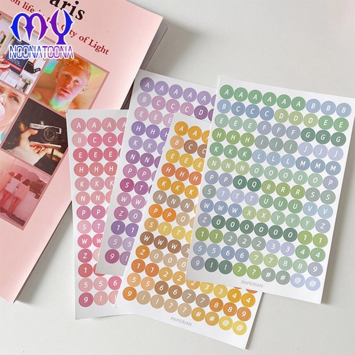 

Stiker Diy Aesthetic Sticker Dekorasi Jurnal Scrapbook Bentuk Alfabet