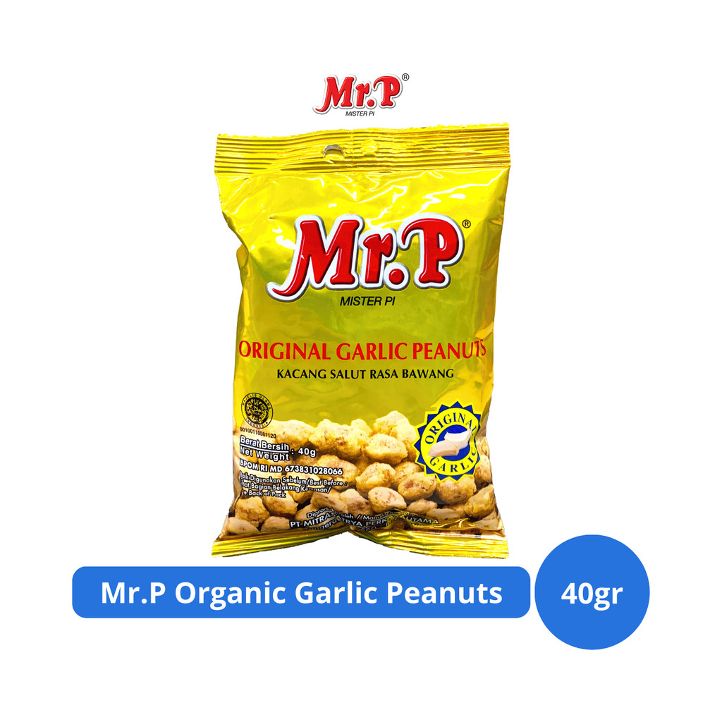 

Mr.P Original Garlic Peanuts 40gr