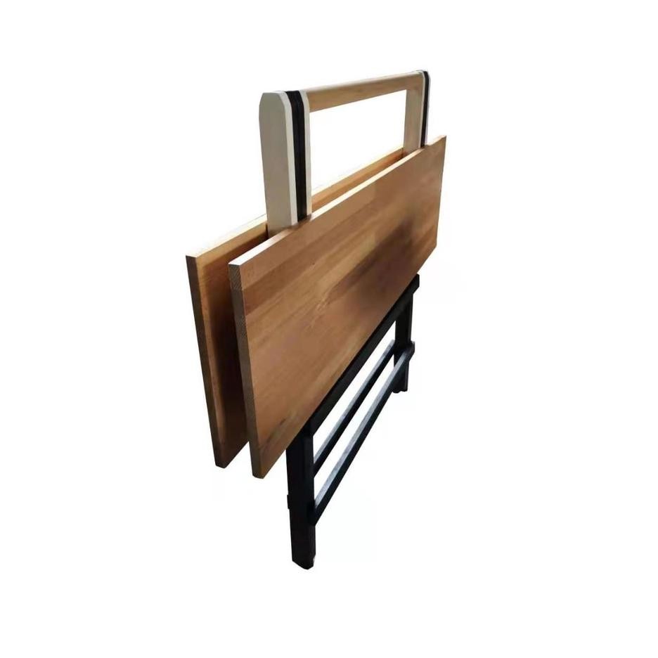 Meja Lipat Besar 120x70 Tinggi 70 / 75 / 80 / 85 cm Full Kayu Solid