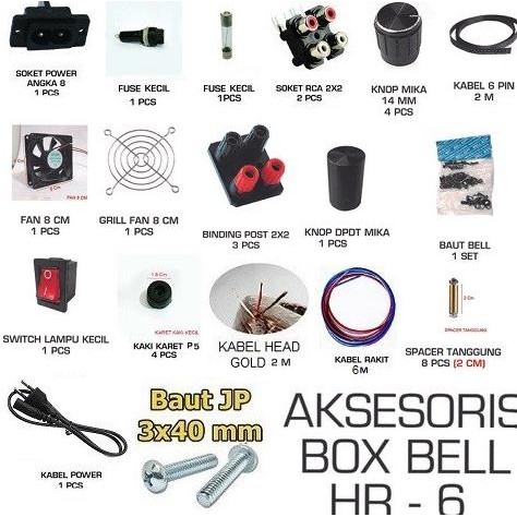 :>:>:>:>] Aksesories / Aksesoris Perlengkapan Box HRR6 HRR-6 HR Casing Audio Tone Amplifier HRTS 5.1