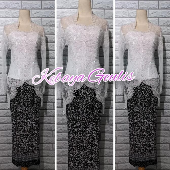 set kebaya wisuda modern kebaya pesta warna hitam elegan bisa COD terlaris