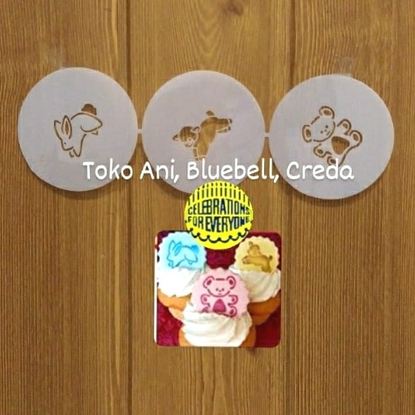 

PROMO! Designer Stencil : Mini / Small Baby Animals set of 3. (3.5cm - 4cm )