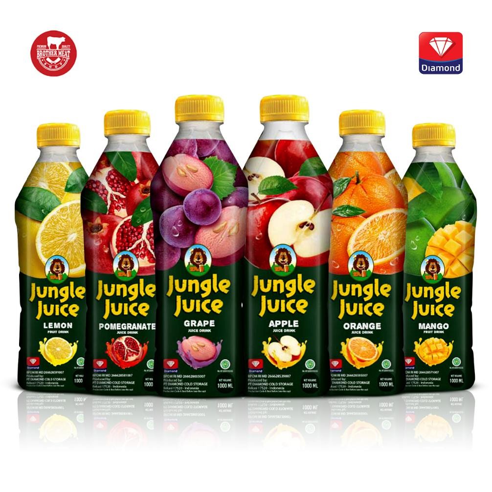 

JUNGLE JUICE Minuman Sari Buah 1 Liter/1ml, Juice Drink