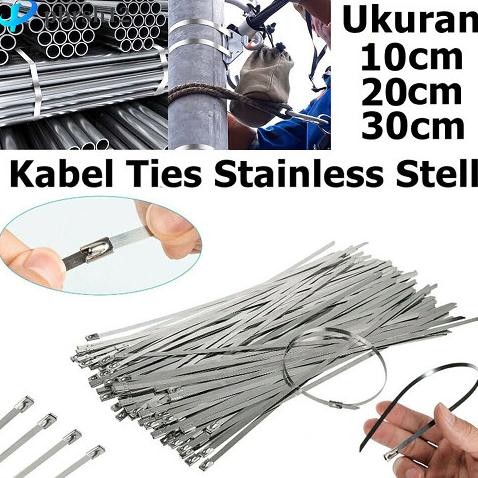 

Buruan beli] Kabel Tis / Cable Ties zip Tie bahan besi stainles stel Pengikat Kabel