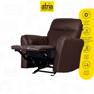Atria Lacosa Sofa Recliner Goyang Sofa Santai 1 Seater Brown
