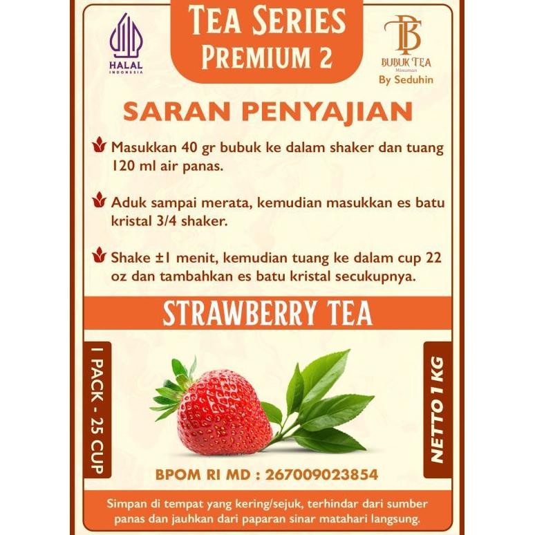 

BUBUK INSTAN MINUMAN STRAWBERRY TEA 1KG PERMIUM