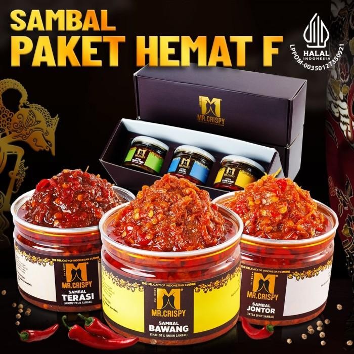 

Paket Sambel Hemat F Mr.Crispy(Kotak Hmpers) Termurah 100 % Original