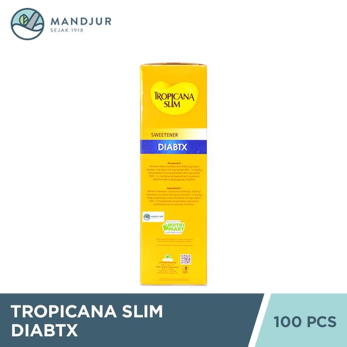 

Tropicana Slim Diabtx 100 Sachet - Pemanis Alami Diabetes Bebas Kalori New 100 % Original