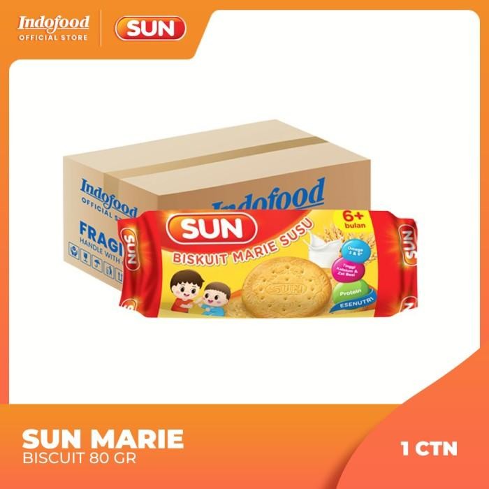 

1 Ctn - Sun Marie Biscuit 80 Gr Termurah 100 % Original