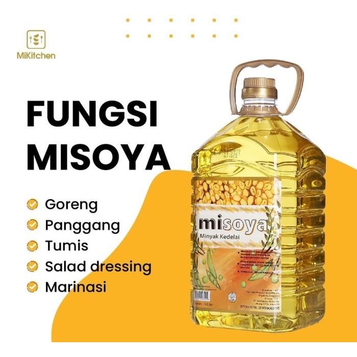 

Soybean Oil Misoya 2Ltr Minyak Kedelai Termurah 100 % Original