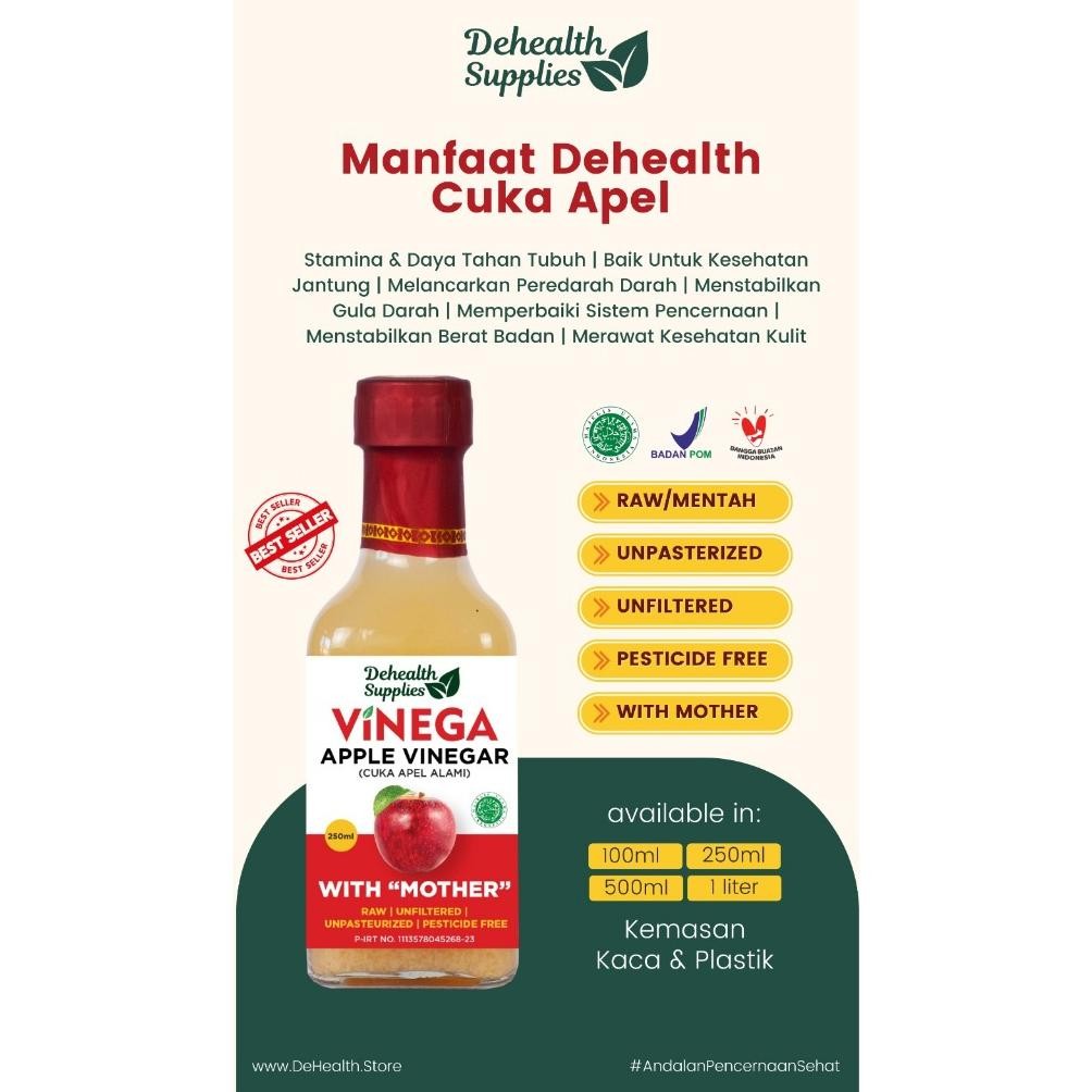 

Finega DeHealth Vinegar/ Cuka Apel Alami - Botol Plastik ml