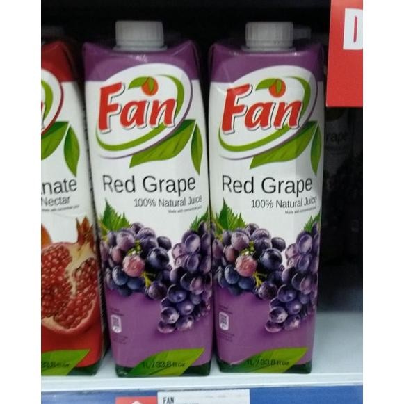 

fan Red grape juice jus buah 1ltr